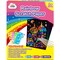60 Pieces Rainbow Magic Scratch Paper for Kids Black Scratch Off Art Crafts Kits Notes with 5 Wooden Stylus for Girls Boys Toy Halloween Party Game Christmas Birthday Gift